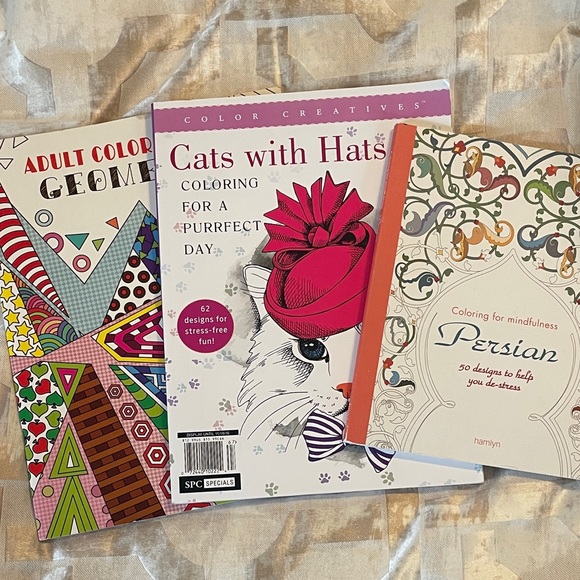 adult coloring books Other - Adult coloring book lot relaxing mindfulness